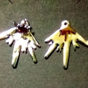 Splat jacket earrings